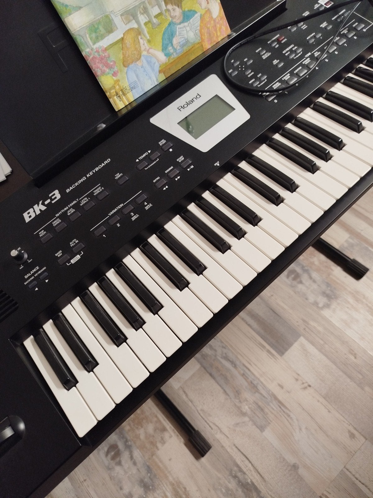Roland Keyboard BK-3 backing keyboard met standaard en kruk, Muziek en Instrumenten, Keyboards, Ophalen, 61 toetsen, Roland, Zo goed als nieuw