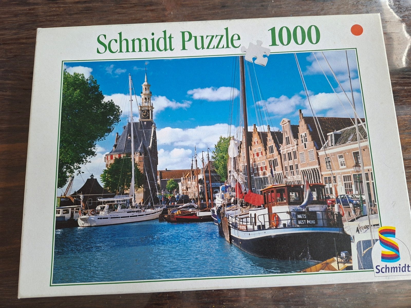 Schmidt Puzzel 1000 stukjes - Havenzicht, Ophalen of Verzenden, 500 t/m 1500 stukjes, Gebruikt, Legpuzzel