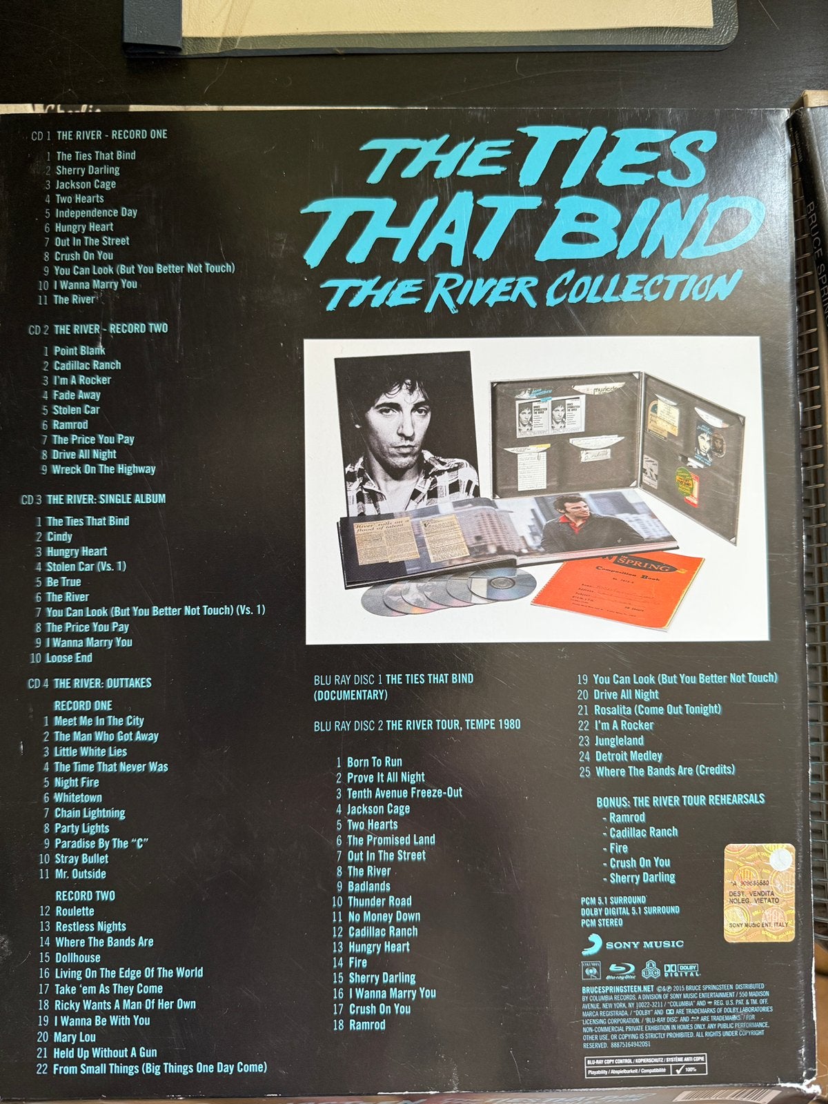 Springsteen The River Collection 4 cd’s en 2 blurays, Cd's en Dvd's, Blu-ray, Ophalen, Gebruikt, Muziek en Concerten, Boxset