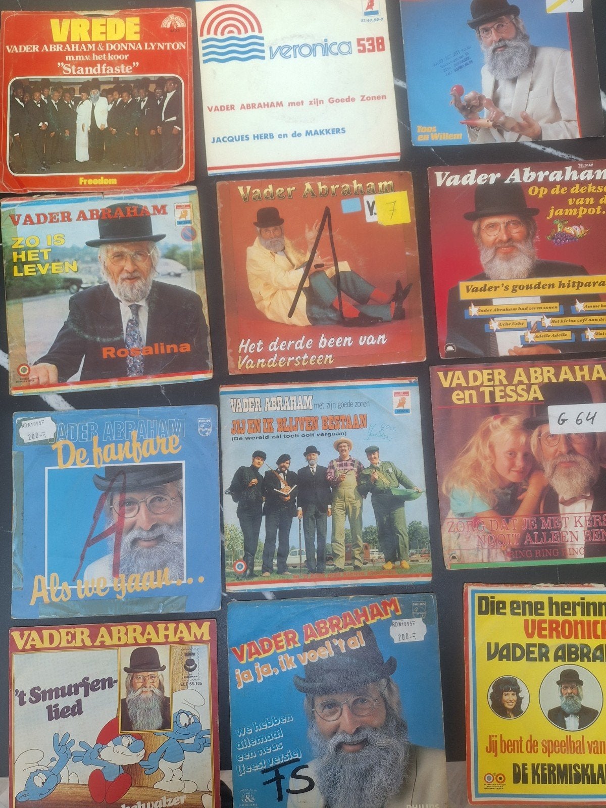 Vader Abraham Single Collectie -40 stuks met zeldzame single