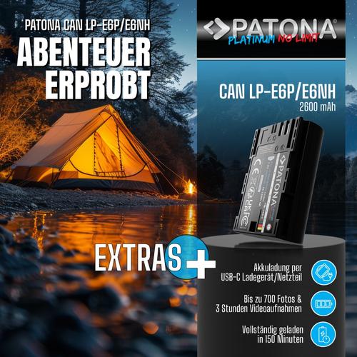 Platinum Battery with USB-C Input Canon EOS R5 Mark II LP-E6, Verzenden, Nieuw