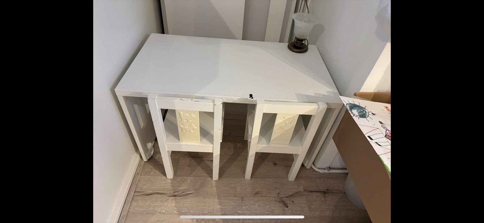 Gratis ikea tafeltje met 2 stoeltjes, Ophalen, Gebruikt, Tafel