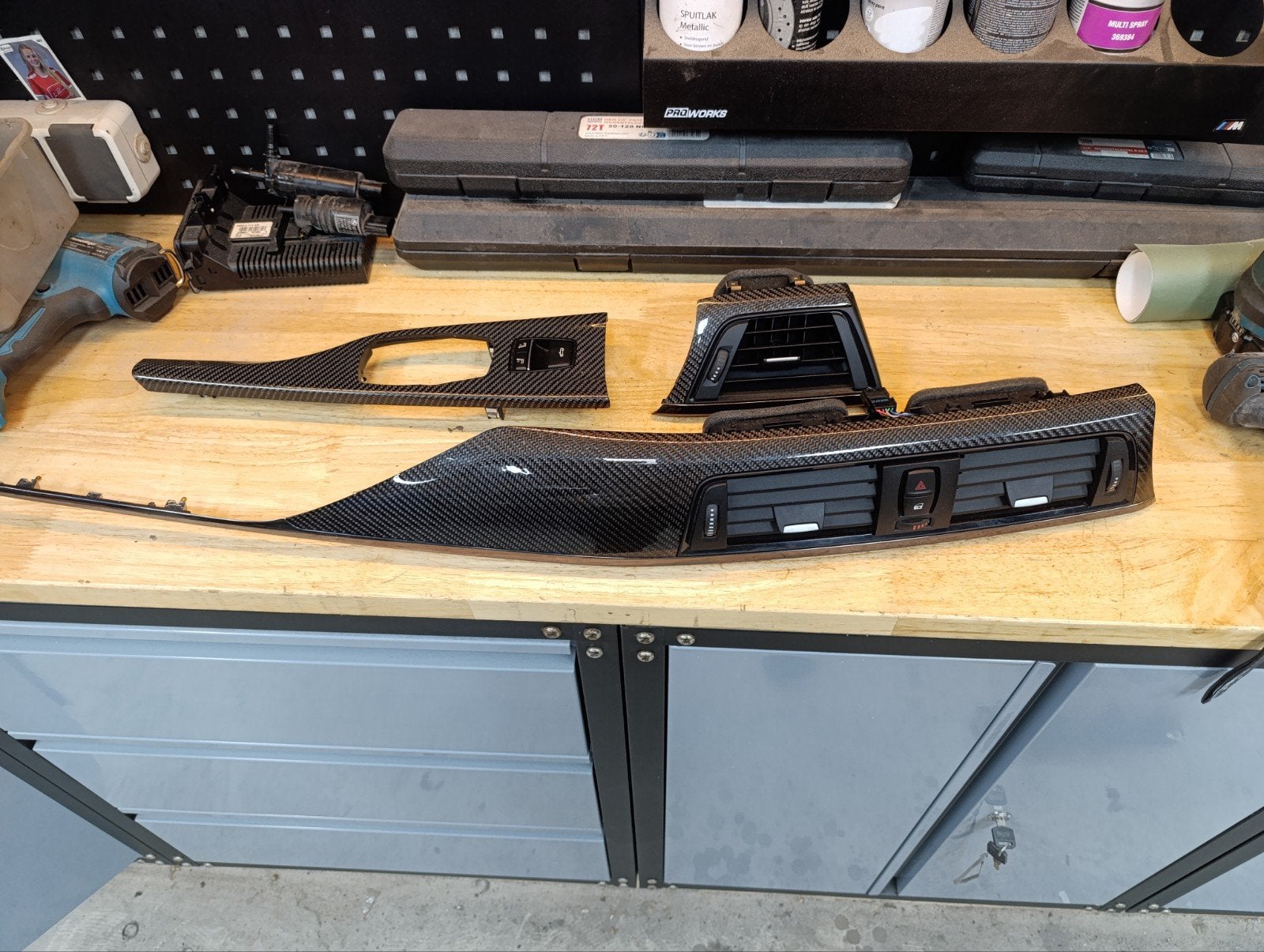 BMW F83 Carbon Dashboard Lijsten RHD, Ophalen of Verzenden, BMW