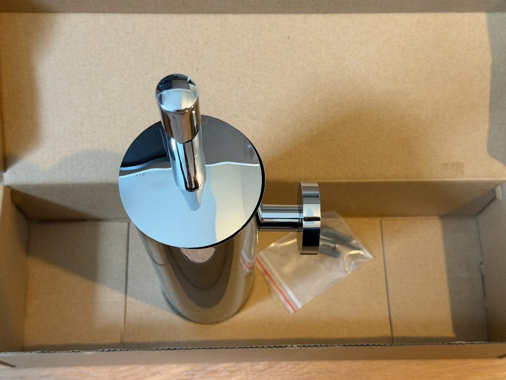 Clou InBe toiletrolborstel met wandhouder chroom, Ophalen of Verzenden, Nieuw, Chroom