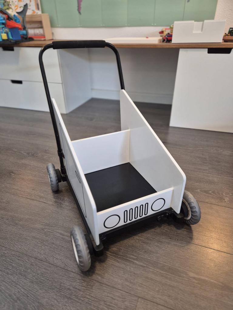 Houten loopwagen / duwkar in Jeep-stijl, Ophalen, Gebruikt, Duwvoertuig