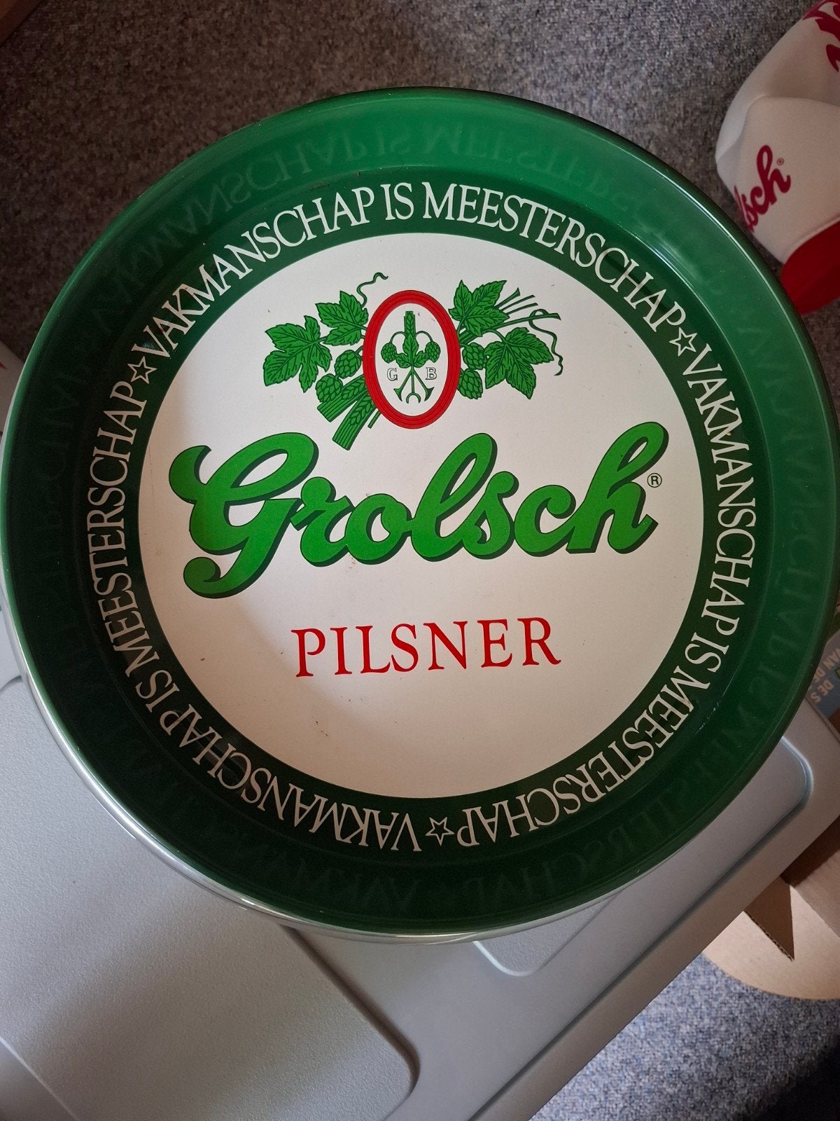 Grolsch dienenbladen, 3 stuks, Ophalen of Verzenden, Zo goed als nieuw, Overige typen, Grolsch