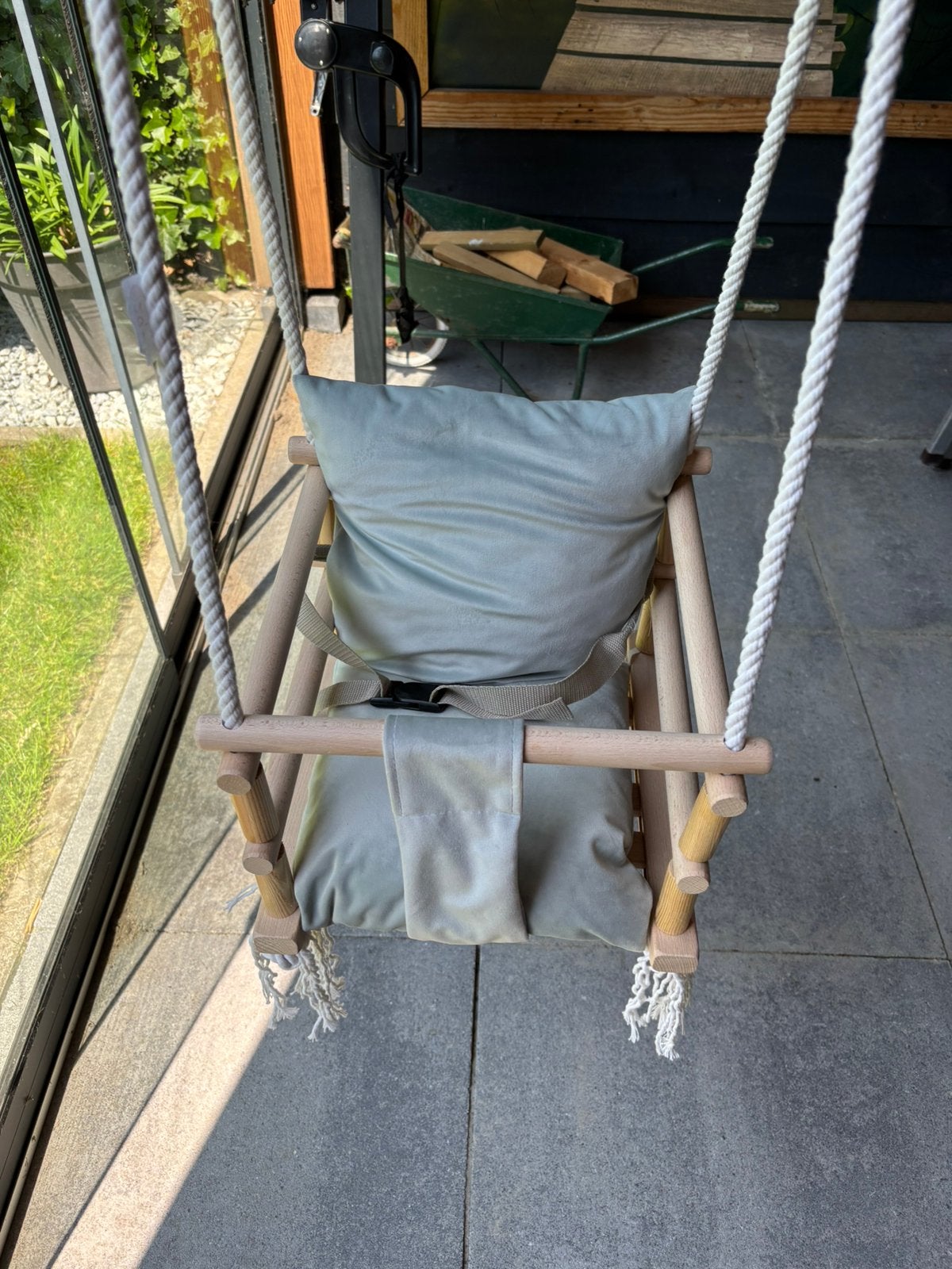 3-in-1 Babyschommel en kinderschommel binnen / buiten, Verzenden, Zo goed als nieuw, Schommel
