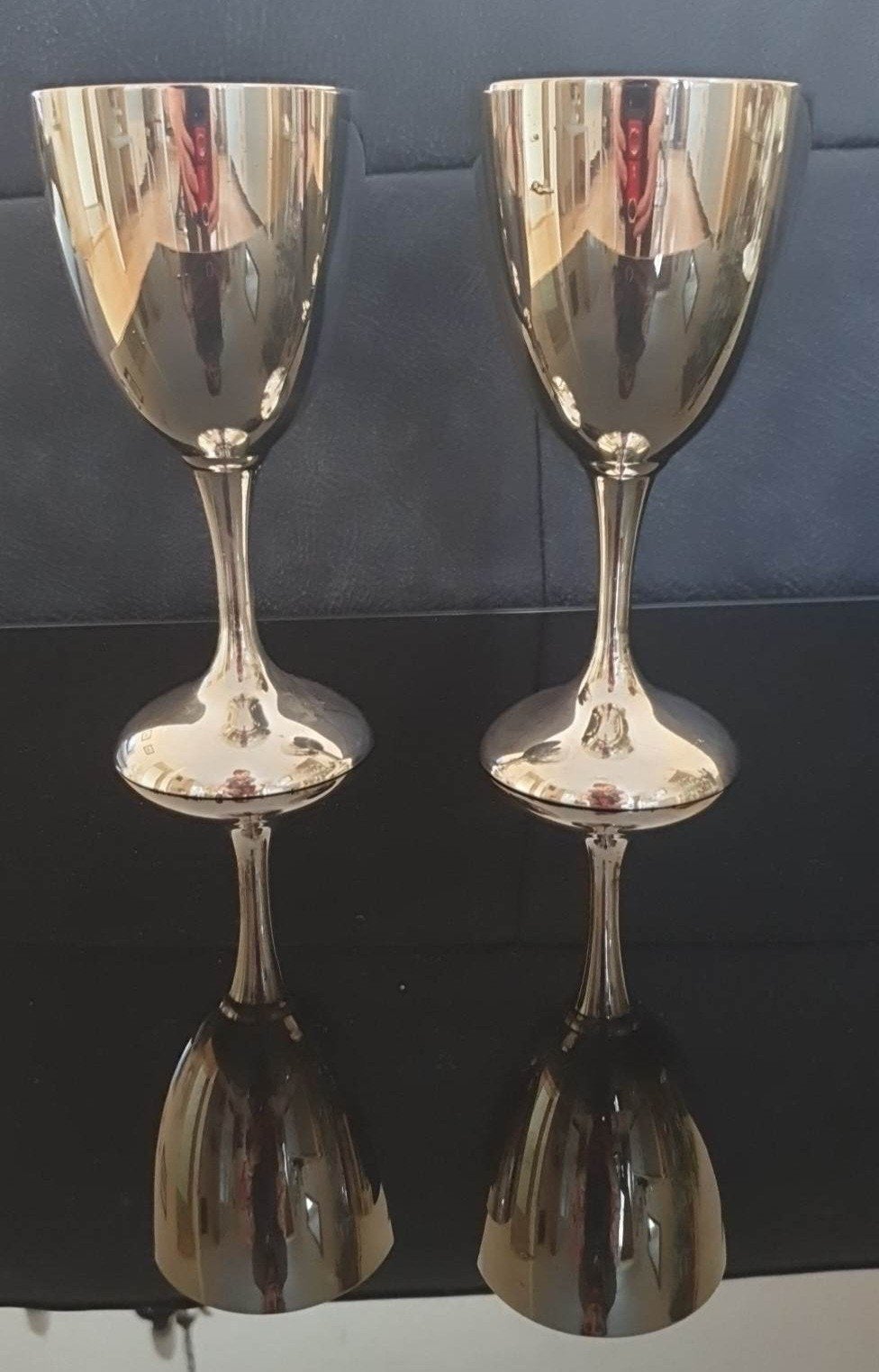 Twee Antieke Grote Bekers., Antiek en Kunst, Ophalen of Verzenden