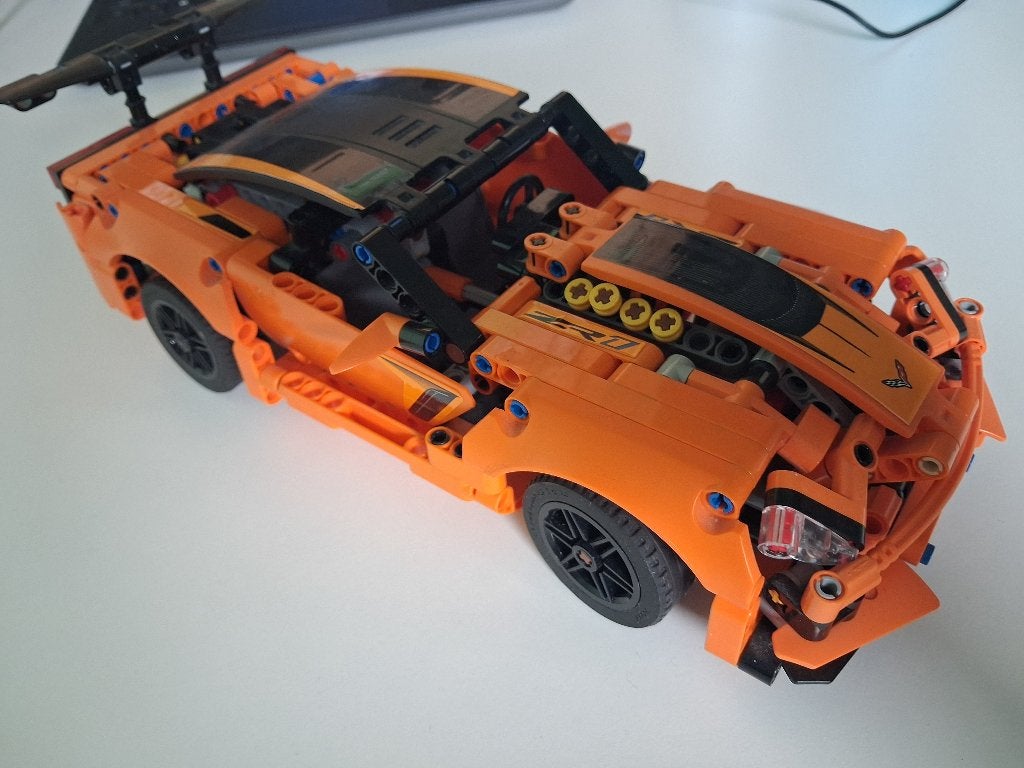Lego technic corvette 42093, Ophalen of Verzenden, Zo goed als nieuw, Auto