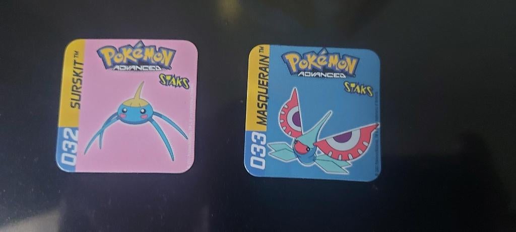 magneten speelgoed pokemon panini staks Surskit Masquerain, Ophalen of Verzenden, Nieuw