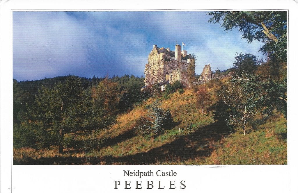 Ansichtkaart  	Peebles (Schotland)	Neidpath Castle, Verzamelen, Verzenden, 1980 tot heden, Gelopen, Engeland