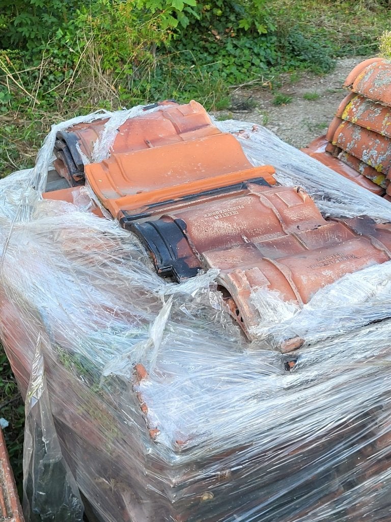 Grote partij Depafa dakpannen – rood | 2.000–2.500 stuks, Doe-het-zelf en Verbouw, Dakpannen en Dakbedekking, Ophalen, Gebruikt
