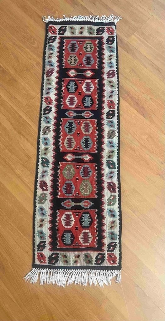 Vintage kelim kleed met ingestikte yogamat 110/36, Gebruikt, 100 tot 150 cm, Ophalen of Verzenden, Mon Plaisir 19, Etten-Leur, Netherlands