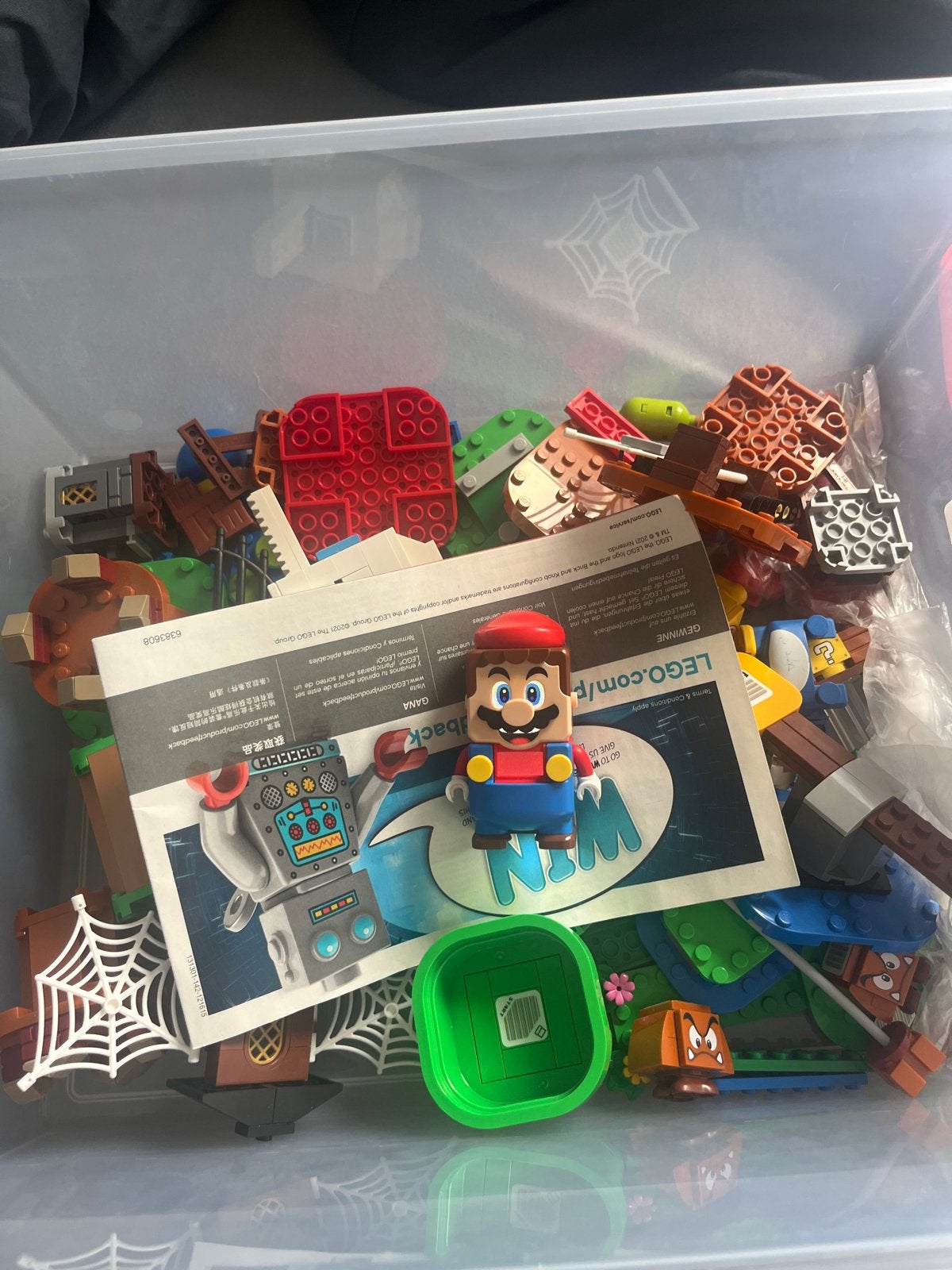 Grote doos LEGO Super Mario bouwstenen en figuren, Ophalen, Gebruikt