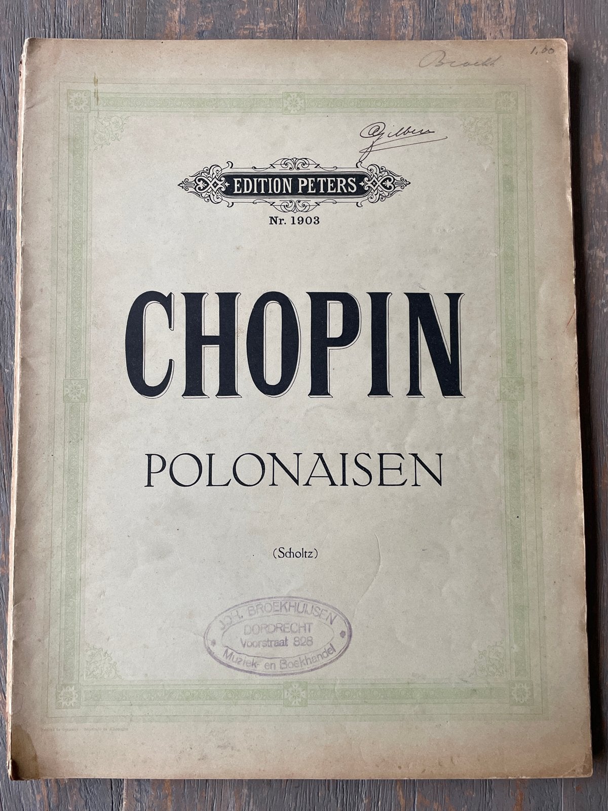 Chopin Polonaisen - Edition Peters Nr. 1903 (Scholz), Muziek en Instrumenten, Bladmuziek, Gebruikt, Klassiek, Ophalen of Verzenden