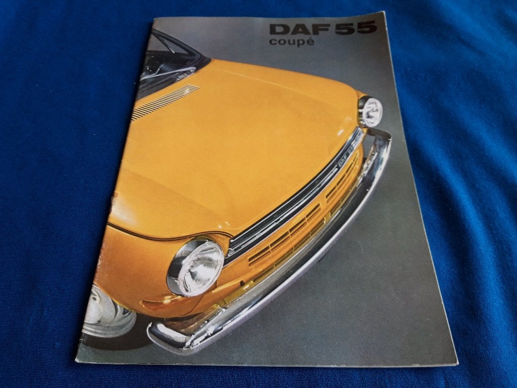 Folder Daf 55 Coupé Engels, modeljaar 1970, Daf variomatic, Ophalen of Verzenden, Zo goed als nieuw, Overige merken