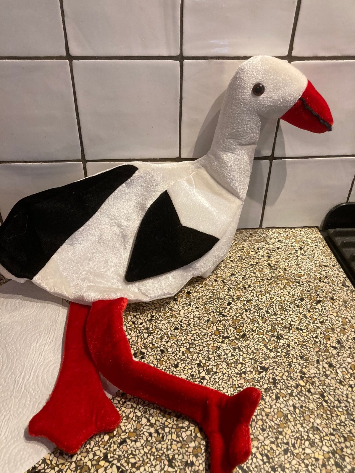 Hoed of theemuts ooievaar, Ophalen of Verzenden, Zo goed als nieuw