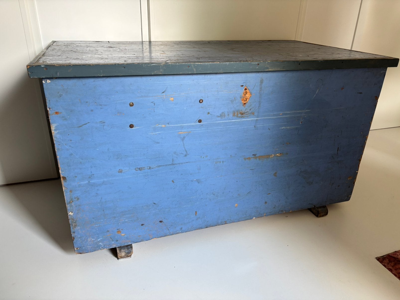 Mooie grote vintage brocante dekenkist kist, Ophalen