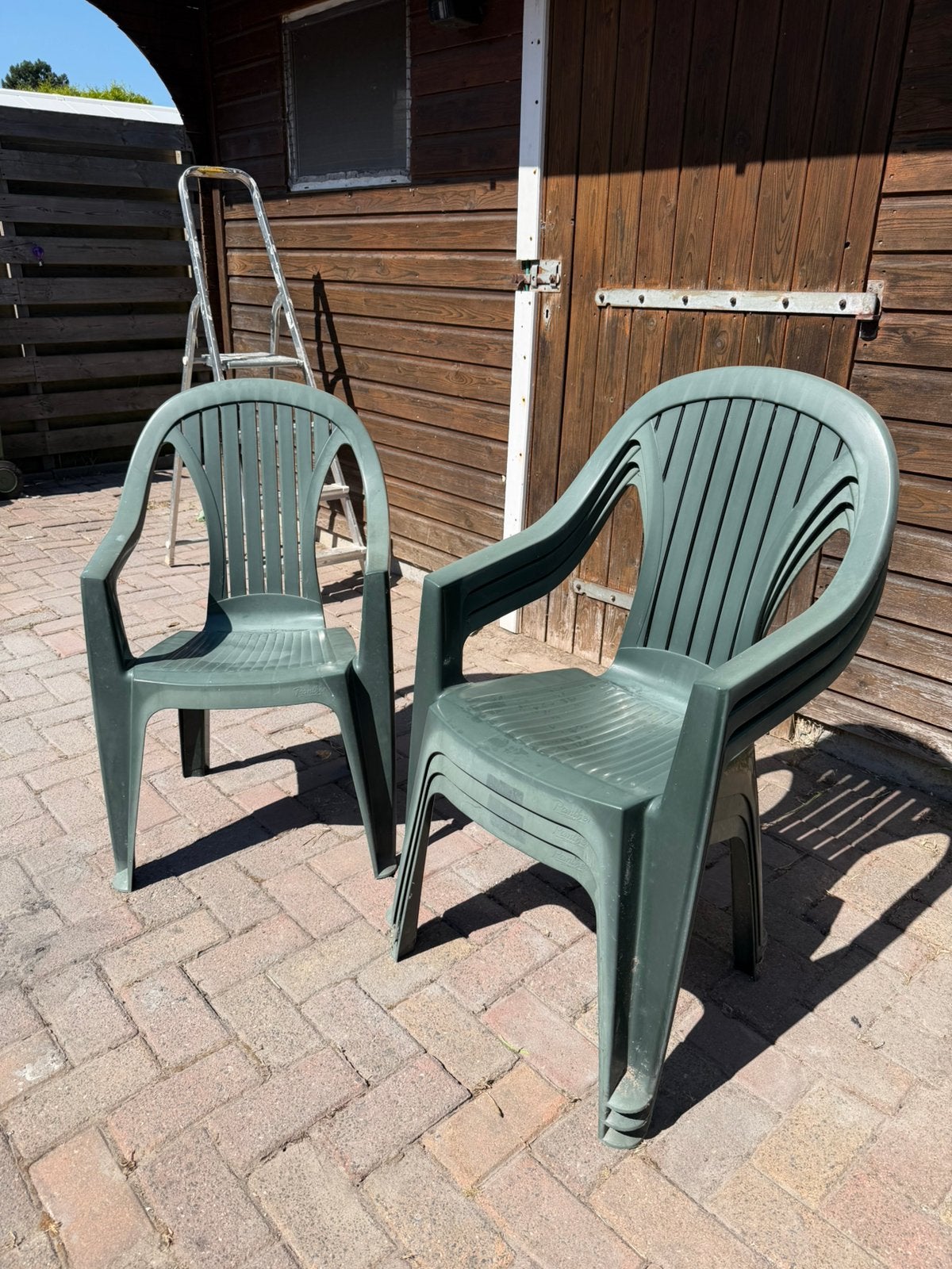 4 tuinstoelen, Ophalen of Verzenden, Zo goed als nieuw