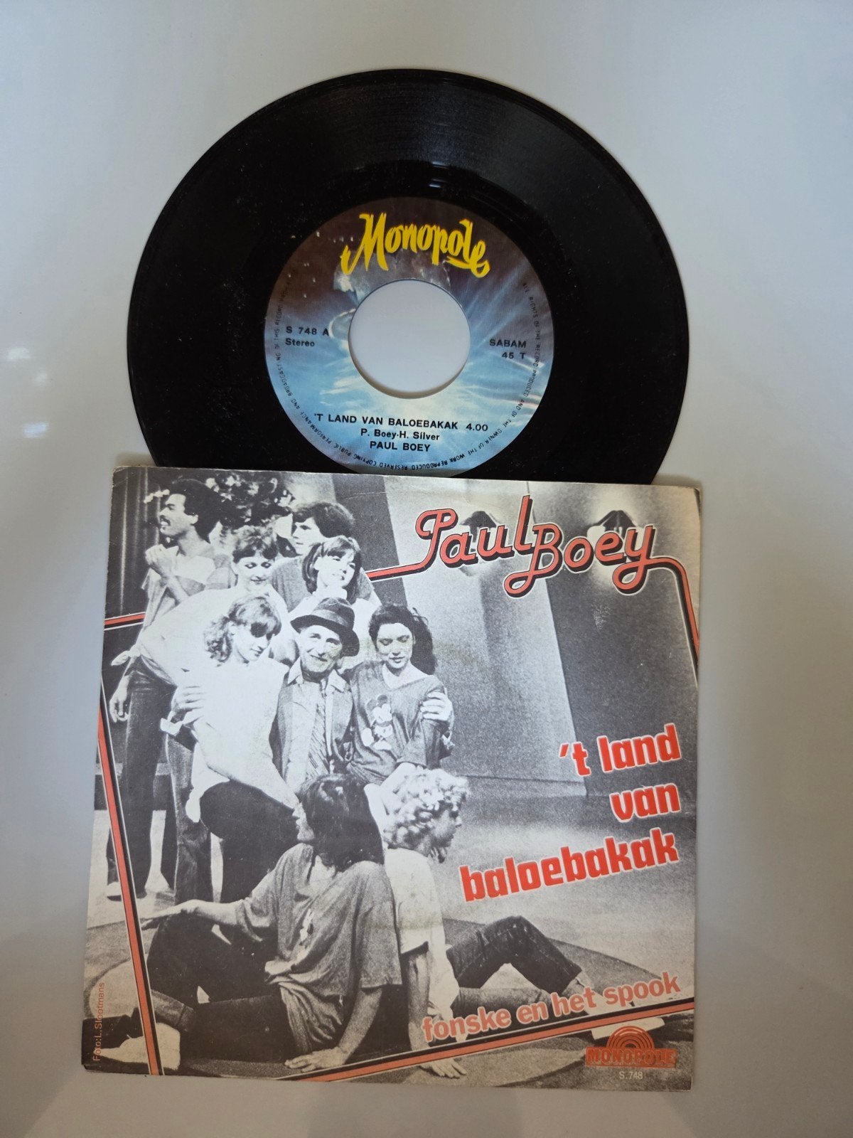 Paul Boey - 't land van baloebakak, Ophalen of Verzenden, Gebruikt, 7 inch, Nederlandstalig
