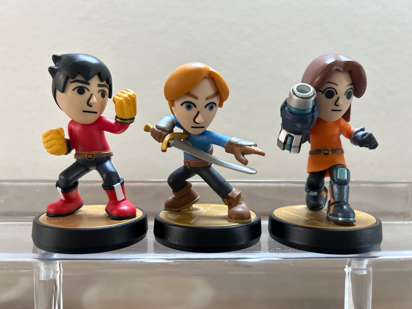Mii Brawler, Swordfighter, Gunner Amiibo Set, Avontuur en Actie, Ophalen of Verzenden, Zo goed als nieuw, 3 spelers of meer