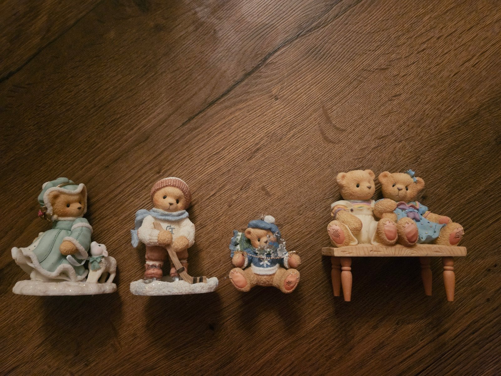 Set van 4 Cherished Teddies Beeldjes - Diverse Thema's, Ophalen of Verzenden