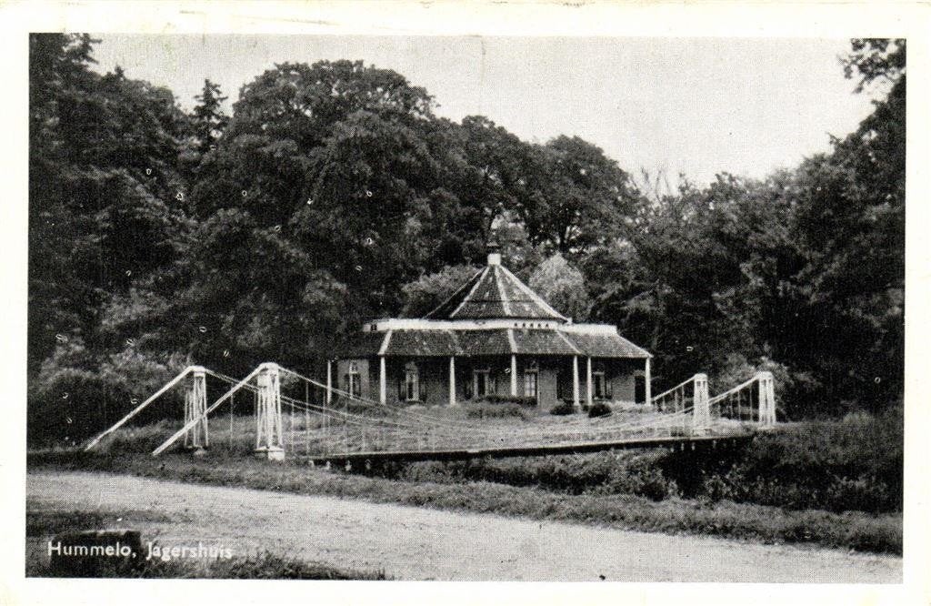 Hummelo, Jagershuis - brug - 1971 gelopen, Ophalen of Verzenden, 1960 tot 1980, Gelopen, Gelderland