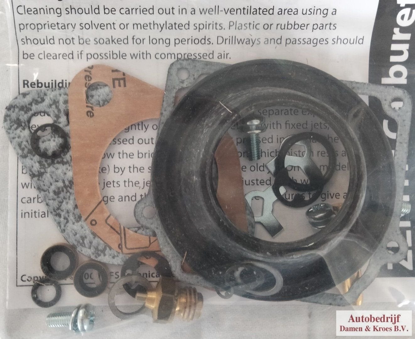 Carburateur revisieset CDSK1 MGB 012883, Auto-onderdelen, Brandstofsystemen, -, -, Nieuw, Ophalen of Verzenden