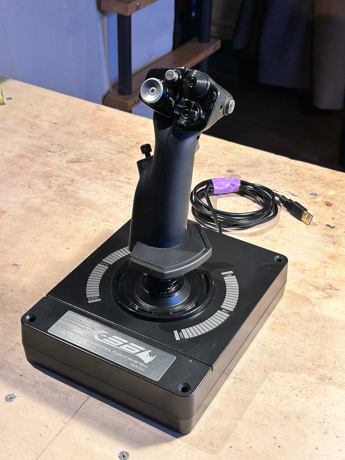 Saitek X56 Flightstick, Computers en Software, Joysticks, Verzenden, Zo goed als nieuw