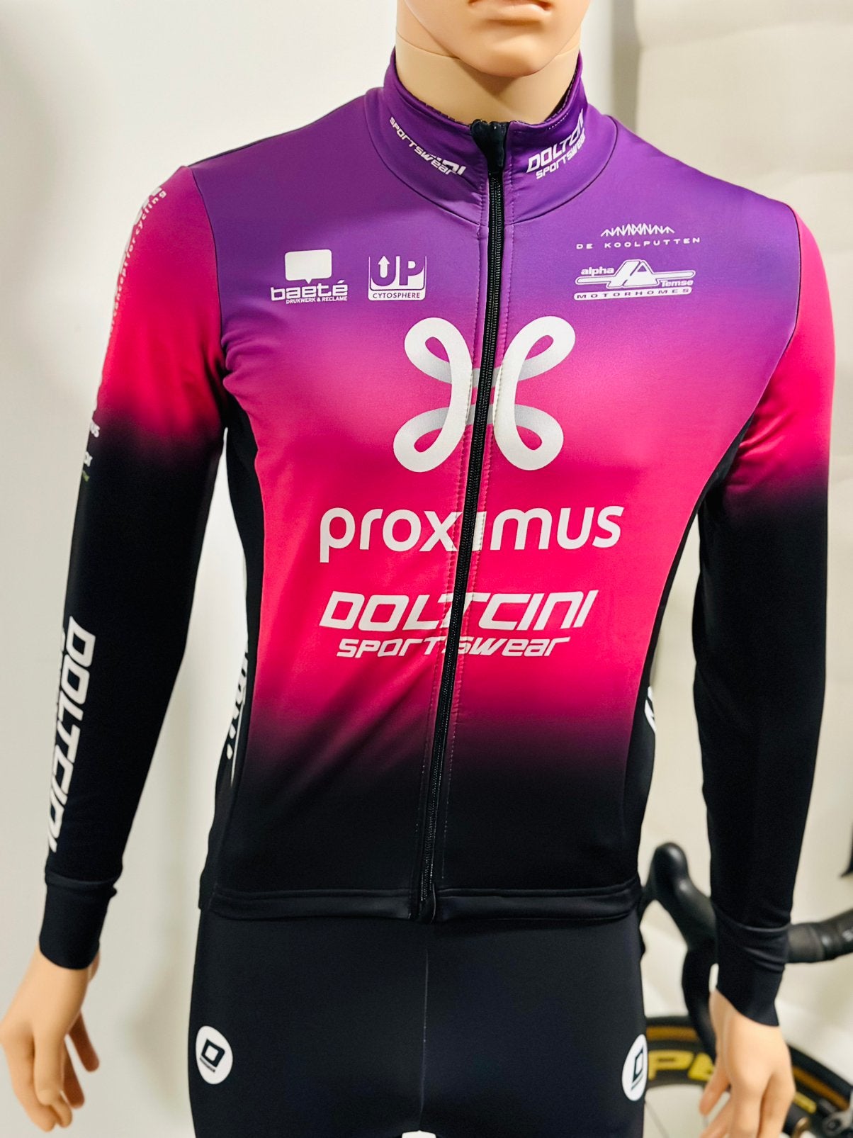Wielrenkleding wielrenjas gaba fietsjas maat S Doltcini, S, Heren, Ophalen of Verzenden, Zo goed als nieuw