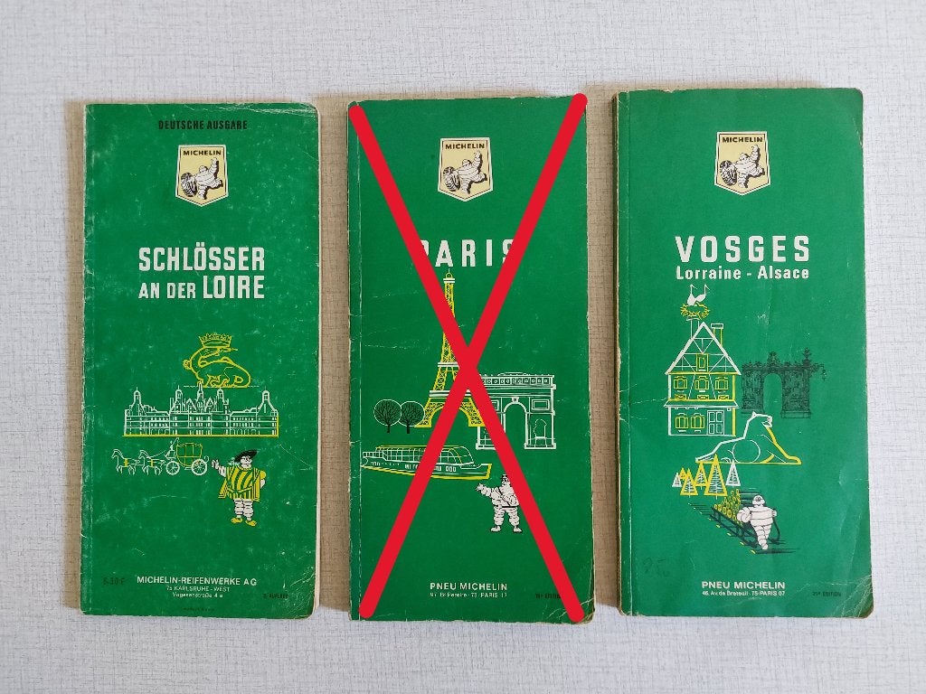 Oude Michelin Reisgidsen - Les Guides Verts - Jaren '60 '70, Gelezen, Michelin, Ophalen of Verzenden, Reisgids of -boek