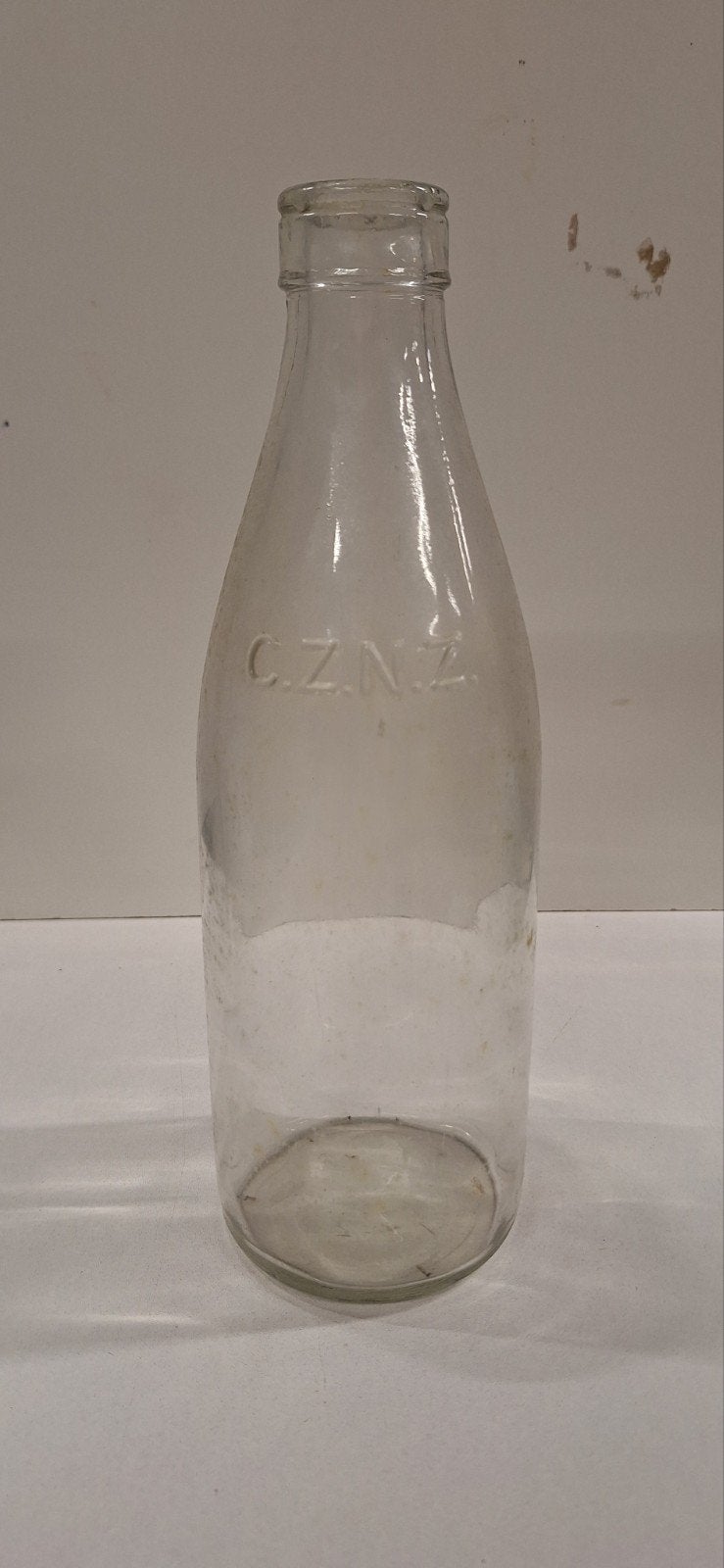 Vintage melkfles C.Z.N.Z. - Antieke glazen fles, Verzenden