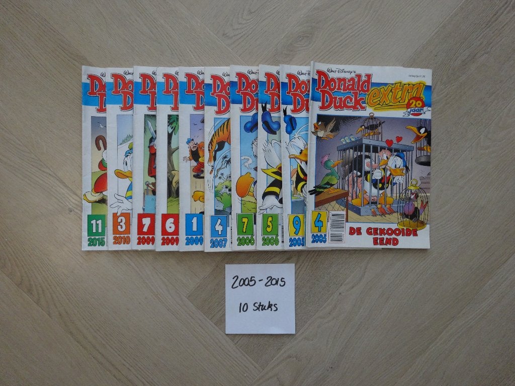 Donald Duck EXTRA jaargang 2005 t/m 2015 - 10 st, Boeken, Meerdere stripboeken, Ophalen of Verzenden, Zo goed als nieuw