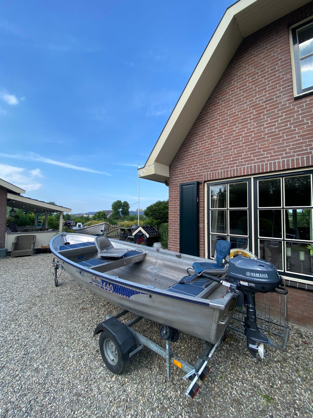 Linder 440 met 6pk Yamaha | Cresent 420 met 8pk Honda, Watersport en Boten, Ophalen, Z, 4 m, Z