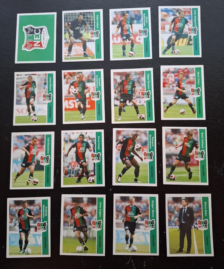 Complete set stickers NEC Nijmegen 2006-07, Ophalen of Verzenden, Zo goed als nieuw, Overige binnenlandse clubs, Poster, Plaatje of Sticker