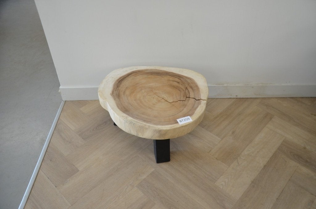 Ronde suar salontafel 50-60 cm BT259, Overige houtsoorten, 50 tot 100 cm, Rond, Nieuw