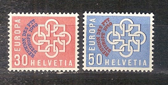 Zwitserland 681-682 postfris, Ophalen of Verzenden, Postfris