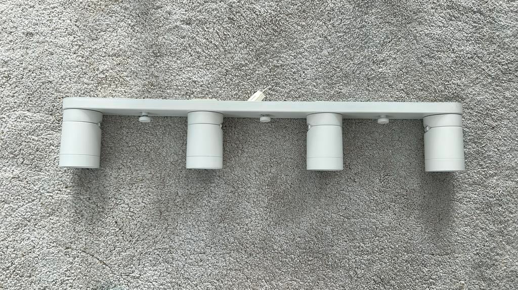 IKEA Nymåne plafondspot, 4-lichts, wit, Ophalen of Verzenden, Gebruikt, Metaal