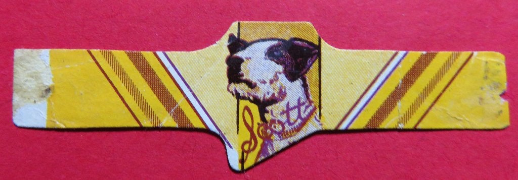 Sigarenbandje Scott, Verzamelen, Verzenden, Gebruikt, Sigarenbandjes
