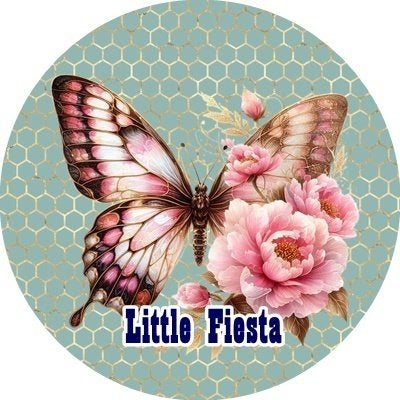 lf1114 icing frosting vlinder 18cm eetbare taart print, Ophalen of Verzenden, Nieuw, Taarten, Versiering