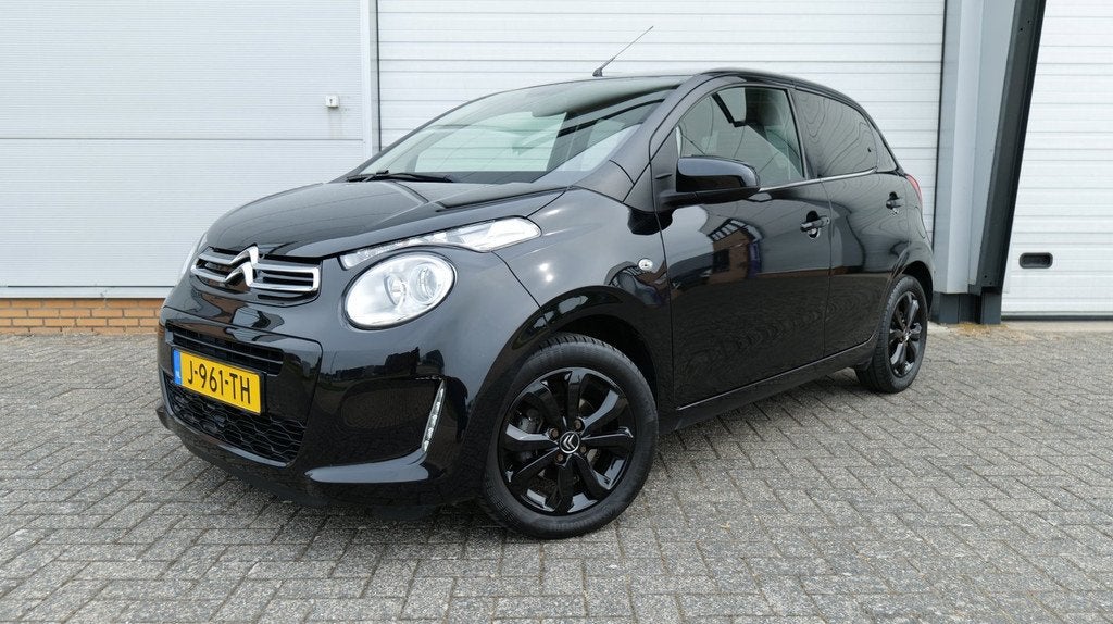 Citroen C1 1.0 VTi Shine NL-auto Carplay Clima LM velgen, Auto's, Citroën, Voorwielaandrijving, Automatische klimaatregeling, Gebruikt