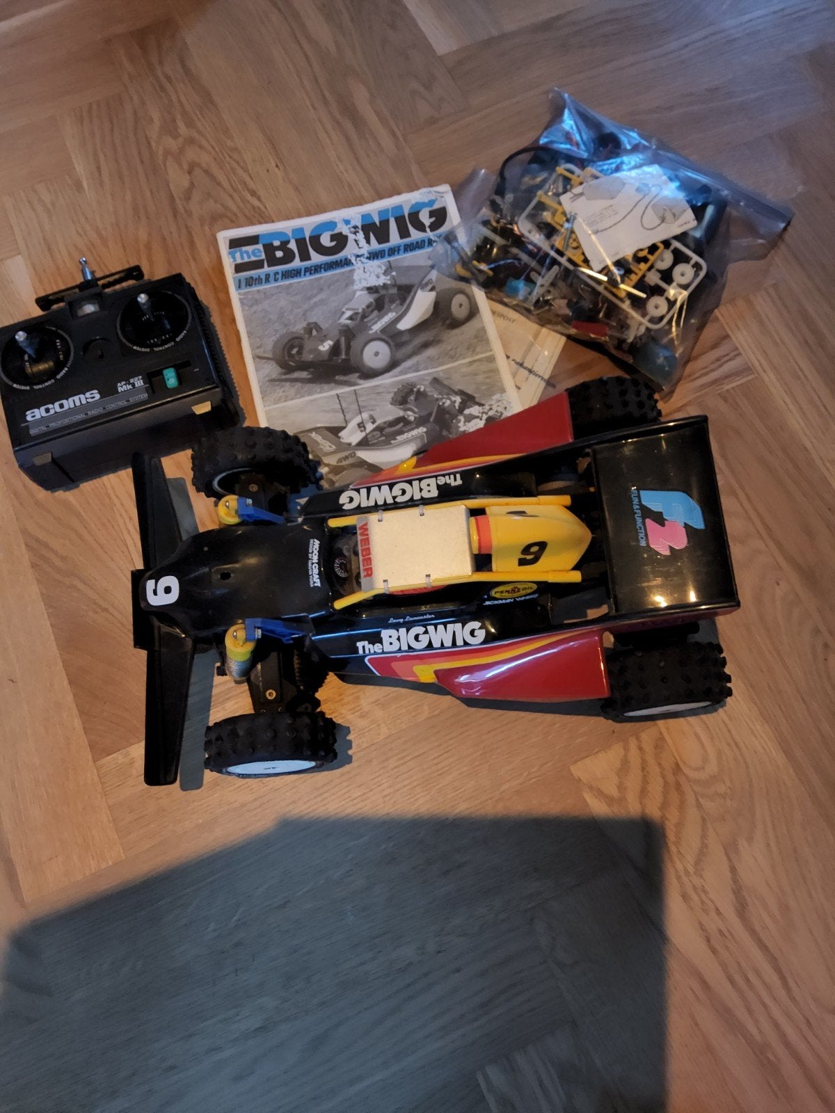 Tamiya The Bigwig RC Buggy 1:10 met afstandsbediening, Hobby en Vrije tijd, Elektro, Gebruikt, Auto offroad, Ophalen of Verzenden