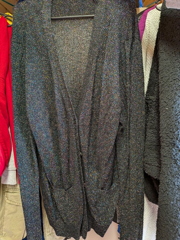 vest maat xl glitter, Ophalen of Verzenden, Zo goed als nieuw, Maat 42/44 (L), Zwart