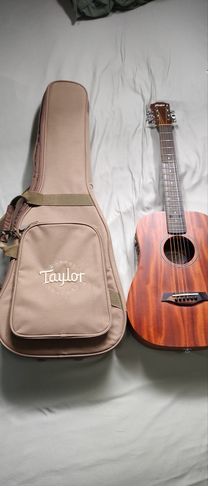 Taylor Baby BT1E met hoes, Ophalen of Verzenden, Zo goed als nieuw, Western- of Steelstringgitaar, Met koffer