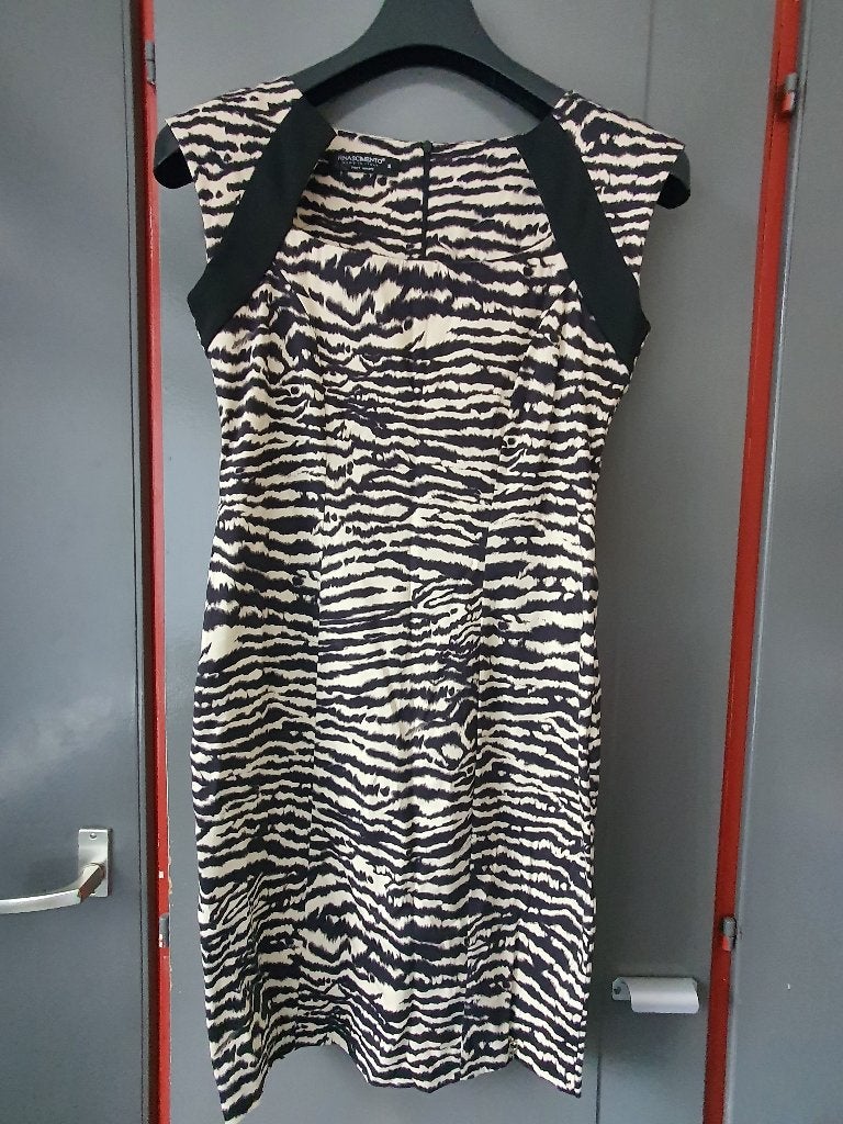 Rinascimento jurk S zebra print Italië, Ophalen of Verzenden, Zo goed als nieuw, Zwart, Boven de knie