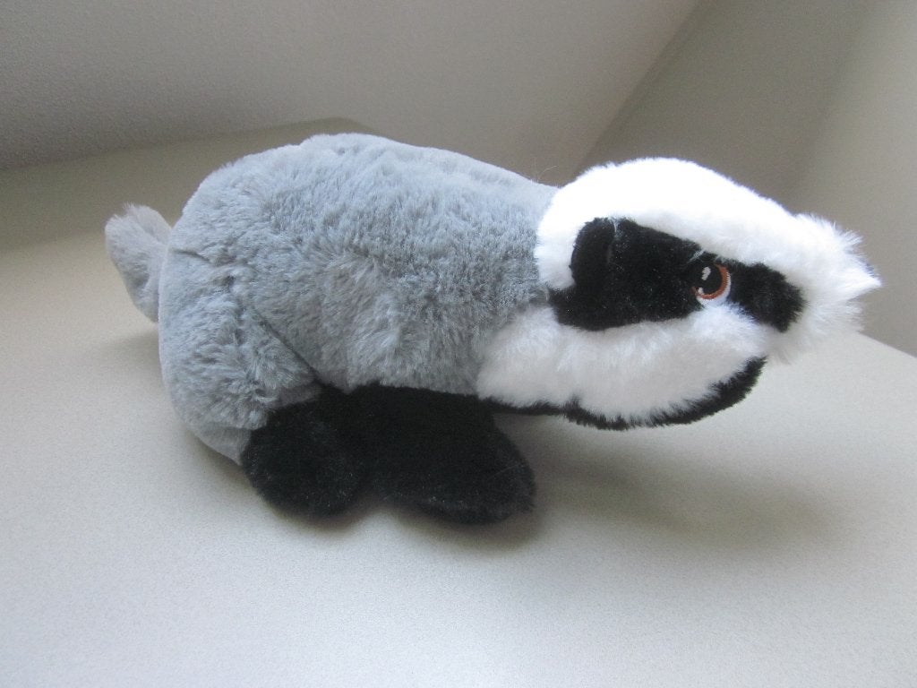 PIA International Soft Toys grijs-wit-zwart DAS knuffel, Overige merken, Overige karakters, Hamster, Nieuw