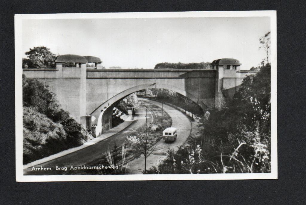 Arnhem,1950. Brug Apeldoornscheweg., Ophalen of Verzenden, 1940 tot 1960, Gelopen, Gelderland