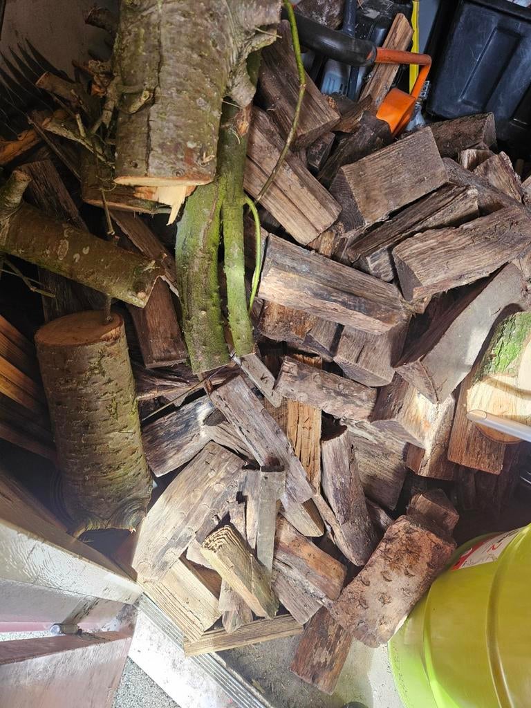 1 kuub gedroogd gemixt hout los gestort, Tuin en Terras, Haardhout, Minder dan 3 m³, Ophalen of Verzenden, Overige houtsoorten