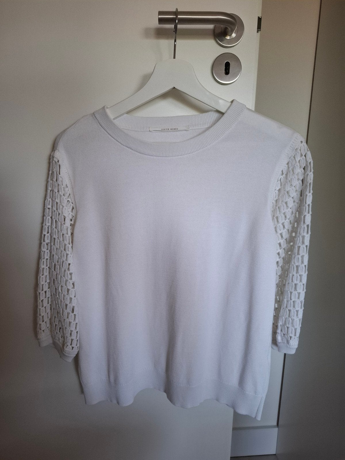 YAYA trui korte mouw wit maat L, Kleding | Dames, Truien en Vesten, Wit, Maat 42/44 (L), Ophalen of Verzenden, Zo goed als nieuw