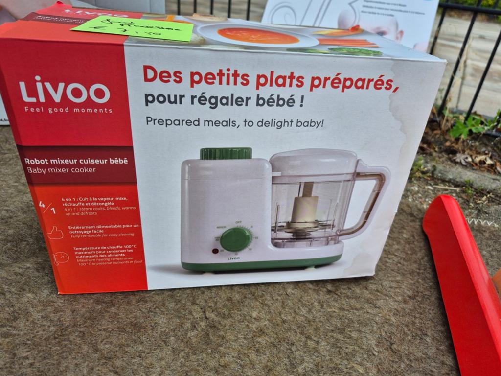 Livoo 4-in-1 Baby Mixer Koker - Maaltijdbereider, Ophalen, Gebruikt, Overige typen